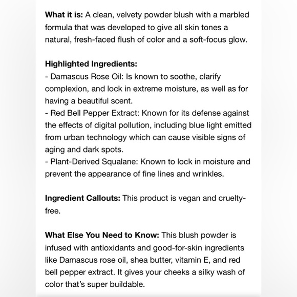 NIB GLOWISHby Huda cheeky vegan blush powder. Berry juicy - Picture 4 of 4